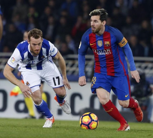 Messi le diò el empte al barcelona: Real Sociedad: 1 Barcelona 1