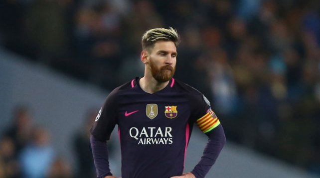 Messi fue baja contra el malaga